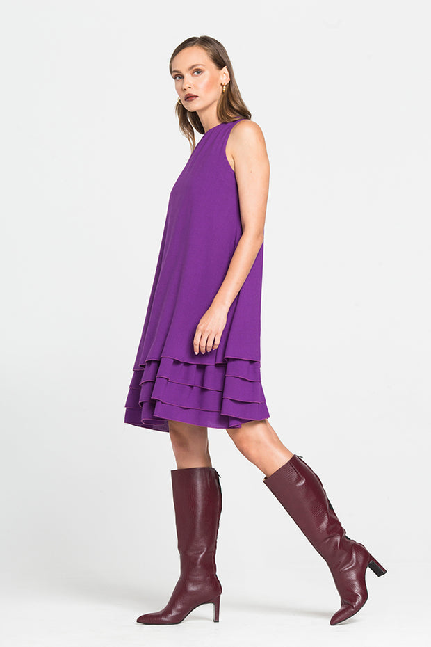 Short Dress with Ruffles