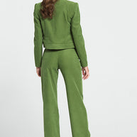 Straight Line Pants with Side Pockets