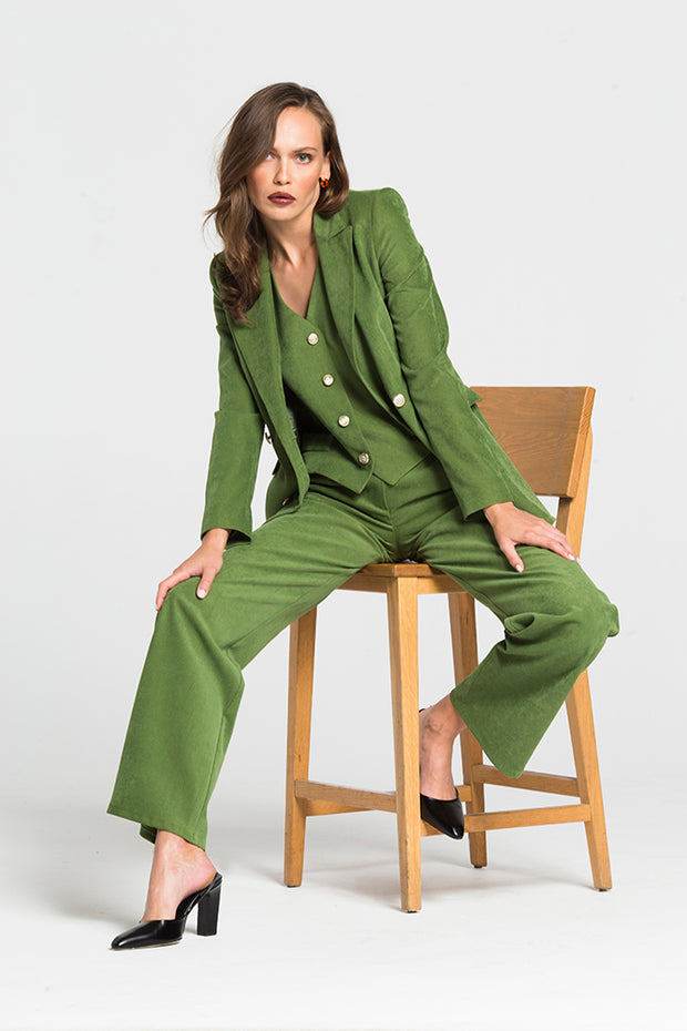 Long Double-Breasted Jacket