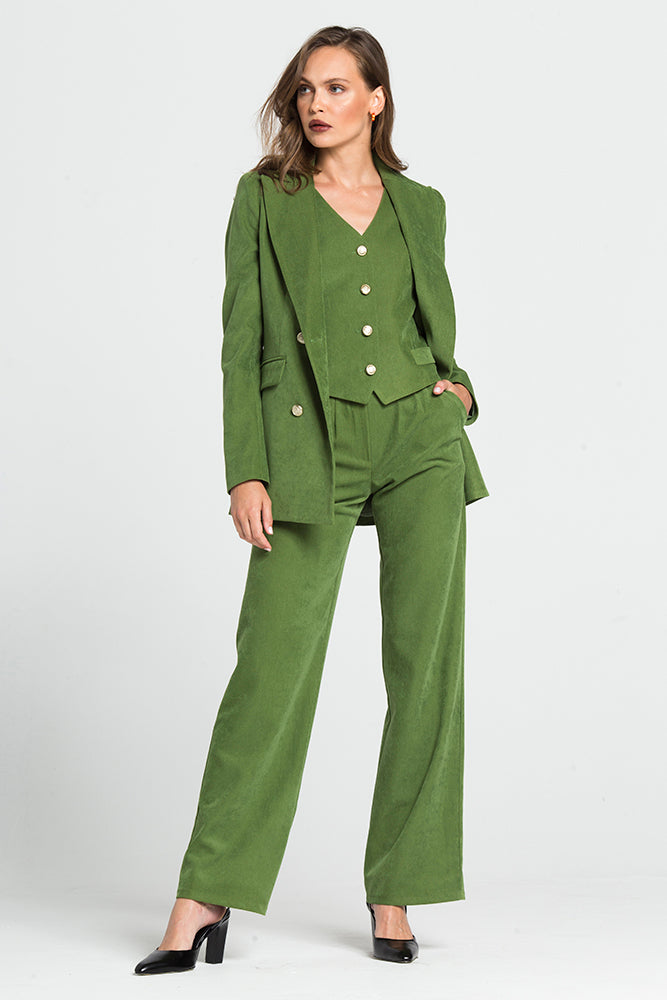 Long Double-Breasted Jacket