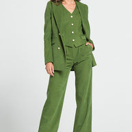 Long Double-Breasted Jacket