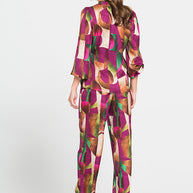 Satin Pants with Designs