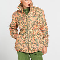 Patterned Puffer Jacket