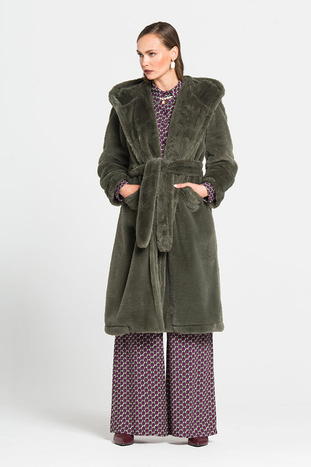 Ecological Fur with Hood