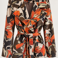 Corduroy printed blazer