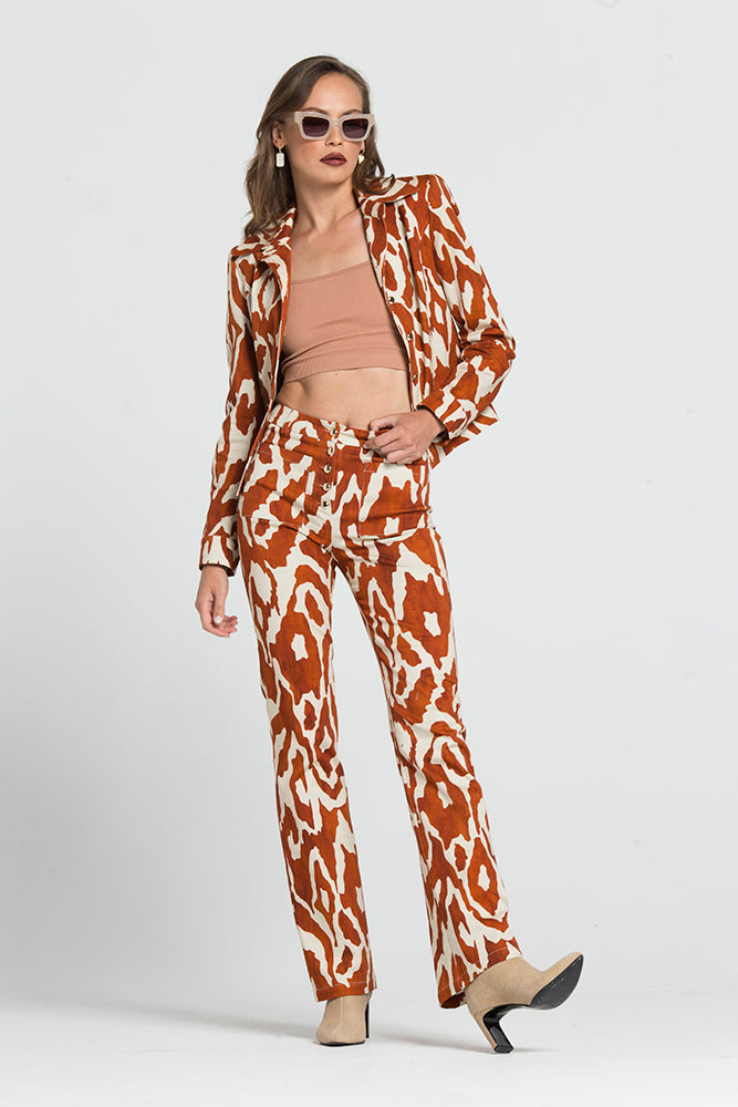Short Jacket with Patterns