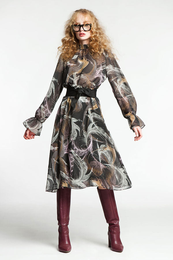 Airy Patterned Dress