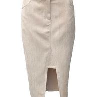 Φούστα Κοτλέ με Άνοιγμα