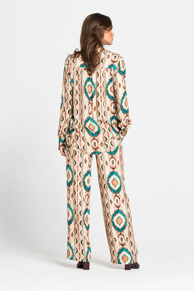 Παντελόνα με Σχέδια σε Αέρινη Γραμμή