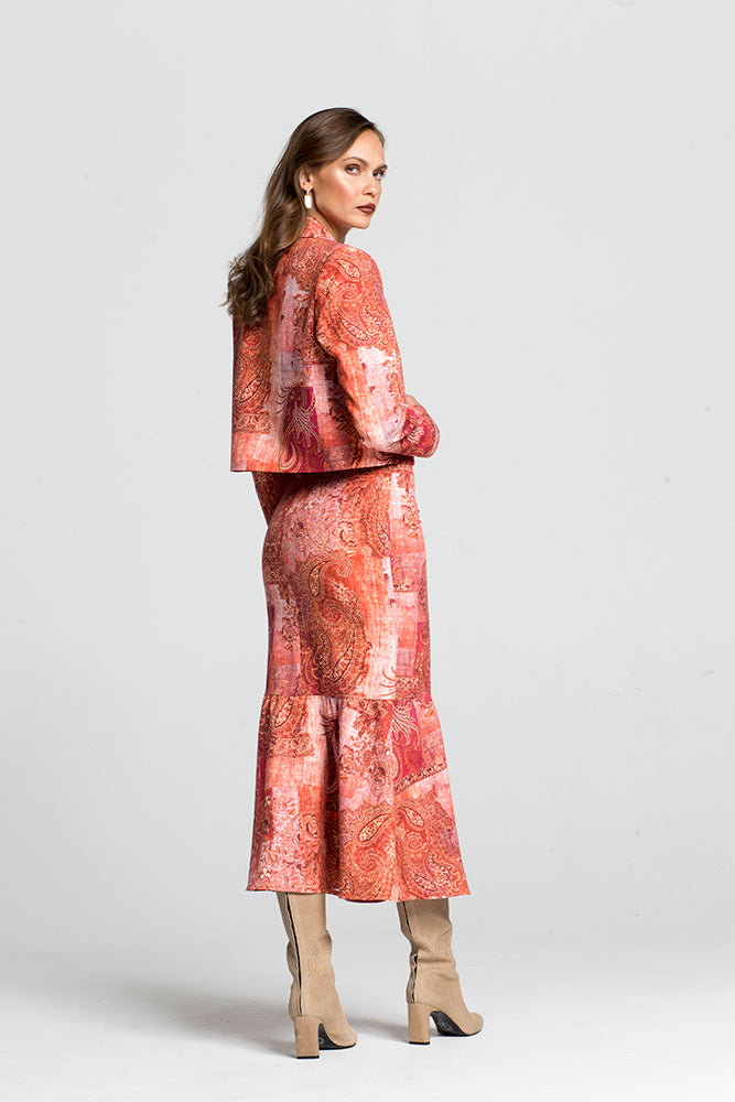 Short Jacket with Lahouri Patterns