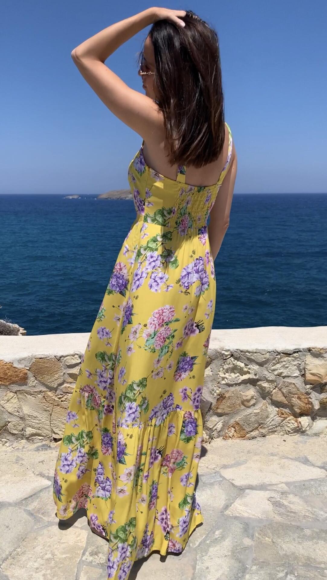 Αμάνικο Φλοράλ Φόρεμα