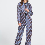 Printed Pants with Bow