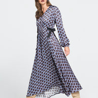 Μακρύ Φόρεμα Εμπριμέ Κύκλοι