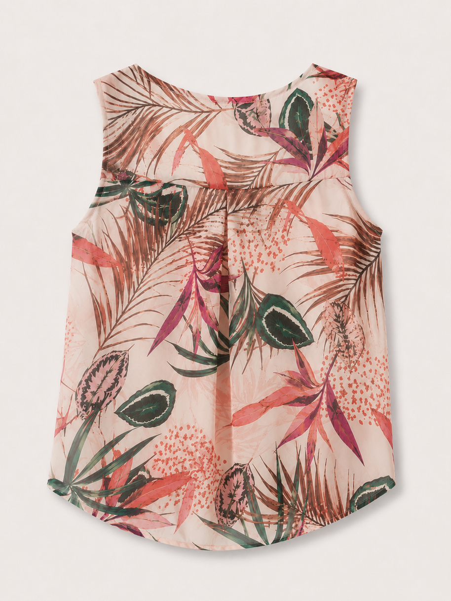 Floral shirt V neck