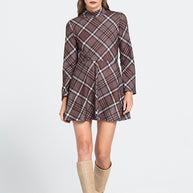 Καρό Φόρεμα Ζιβάγκο