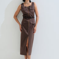 Φόρεμα midi ίσιο