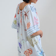 Φόρεμα εμπριμέ κοχύλια