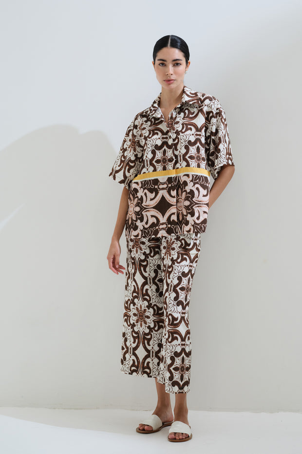 Cropped ethnic pants