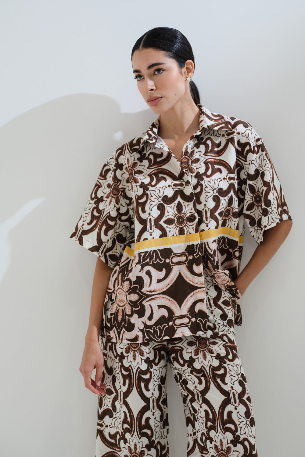 Ethnic printed shirt