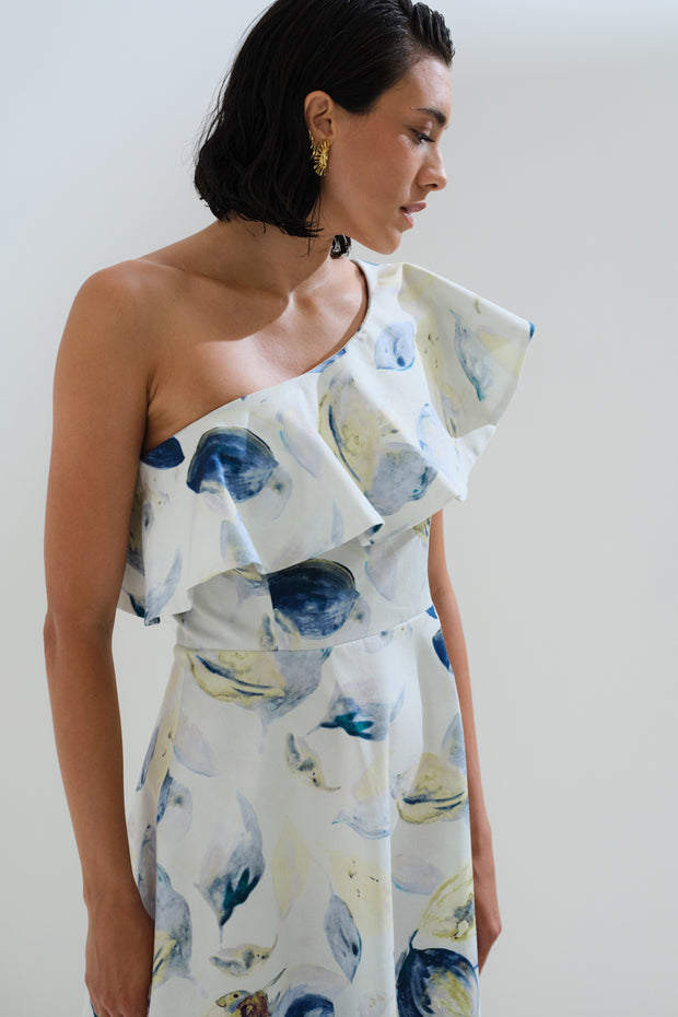 Φόρεμα με έξω ώμο