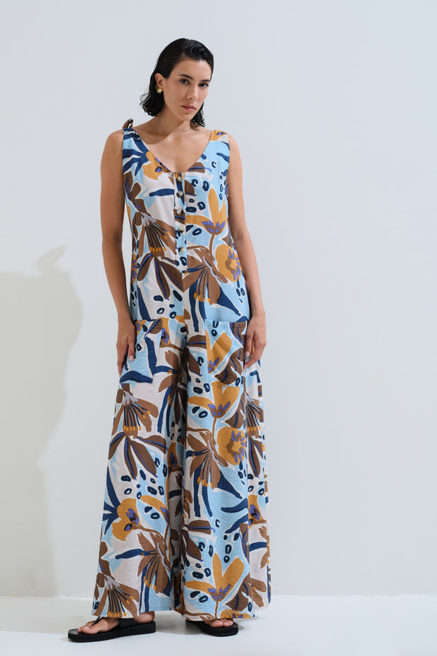 Ολόσωμη φόρμα εμπριμέ φλοράλ