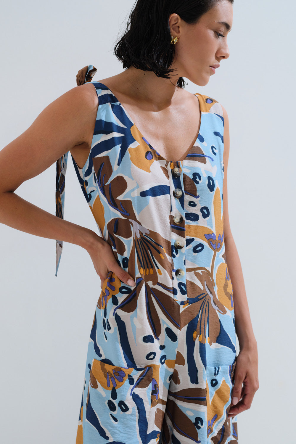 Floral jumpsuit 