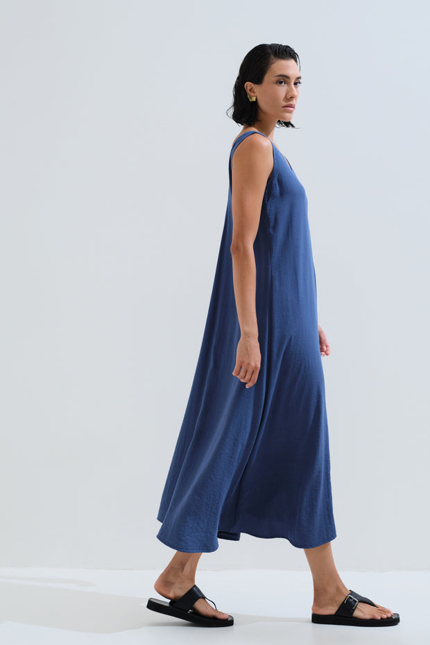 Φόρεμα μονόχρωμο Α γραμμή