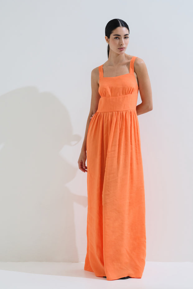 Monochrome dress ties back