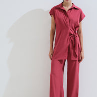 Monochrome high waisted pants