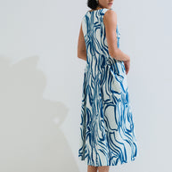 Dress side pleated