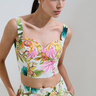 Floral crop top