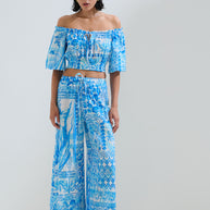 Παντελόνι κροπ κοχύλια