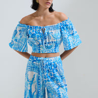 Παντελόνι κροπ κοχύλια