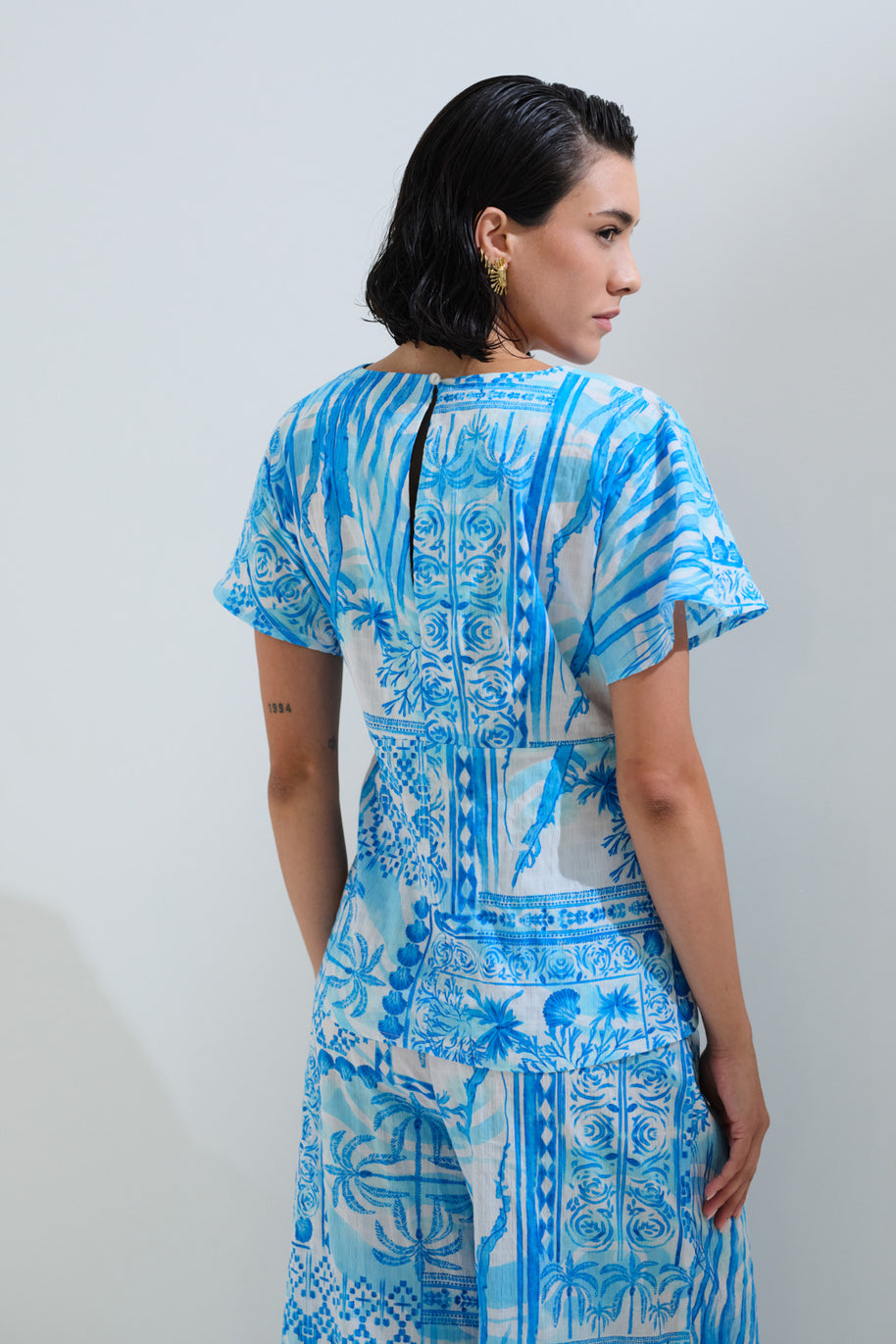 Παντελόνι κροπ κοχύλια