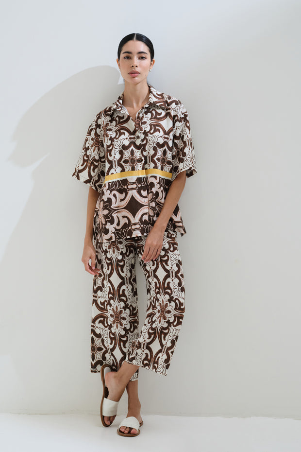 Cropped ethnic pants