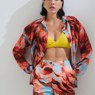 Παντελόνι εμπριμέ ίσιο