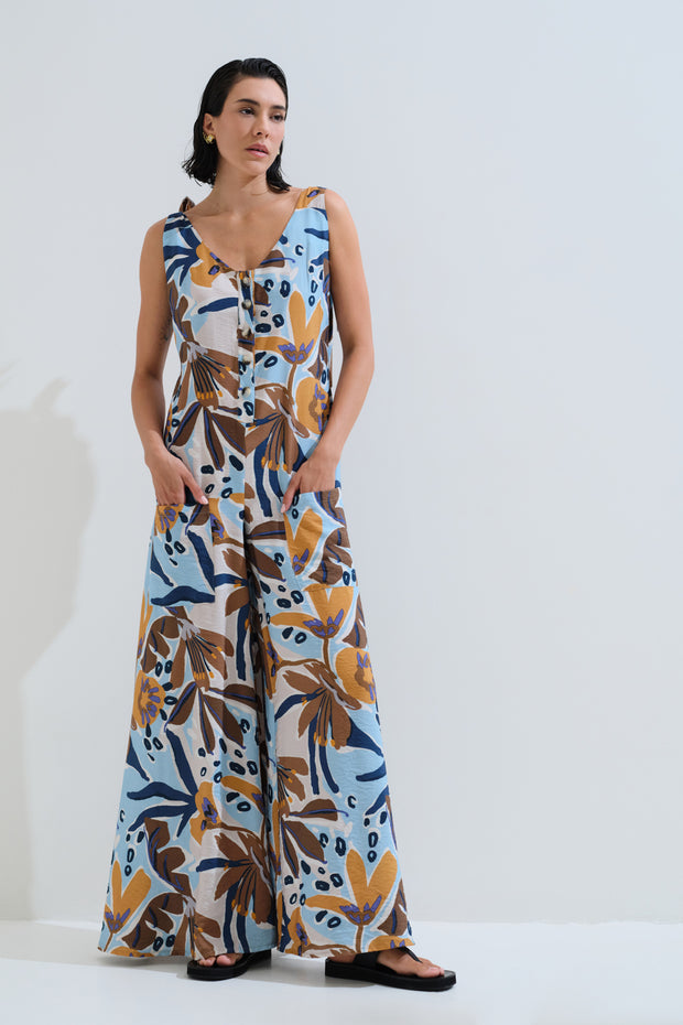 Ολόσωμη φόρμα εμπριμέ φλοράλ