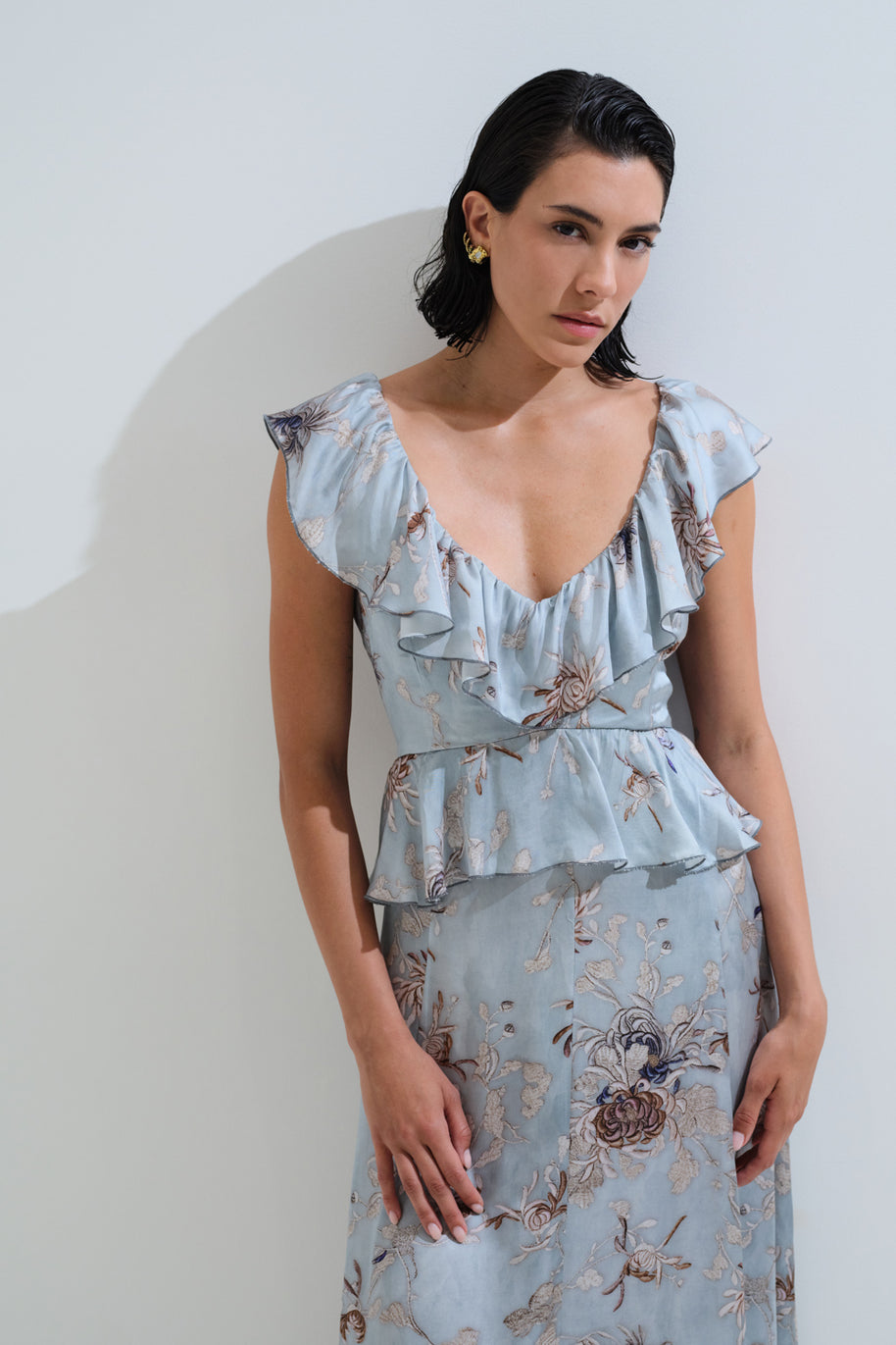 Φόρεμα μακρύ με δέσιμο πλάτη