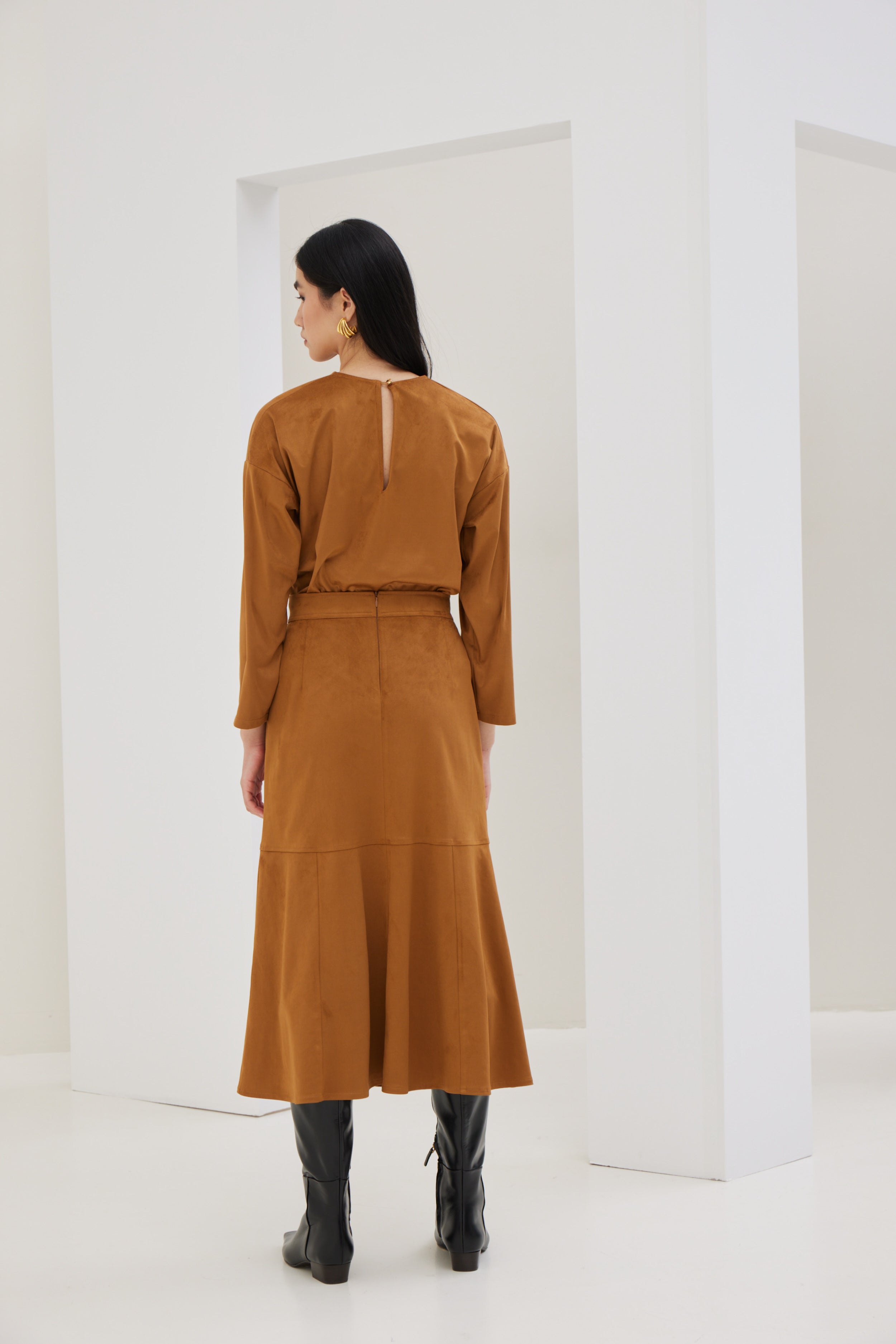 Eco-friendly Suede Skirt