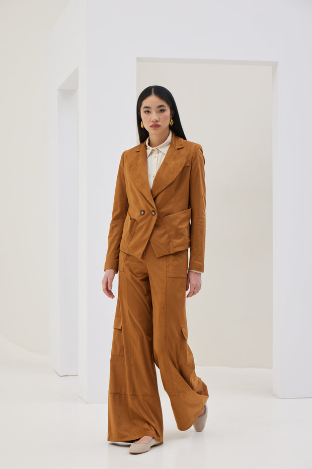 High Waist Eco Suede Pants