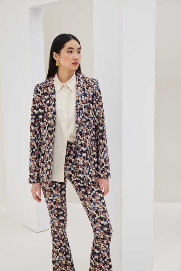 Patterned Long Jacket