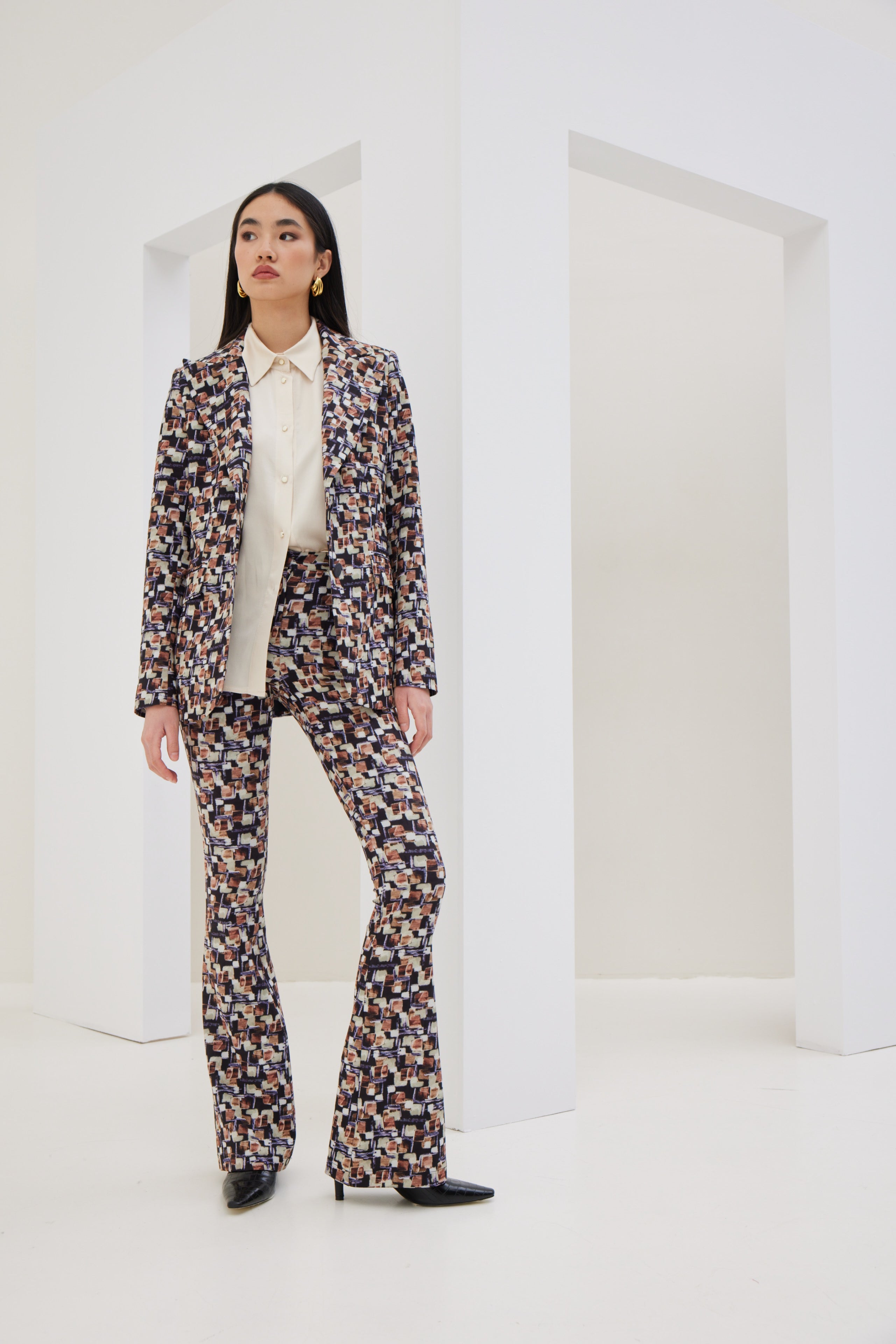Patterned Long Jacket