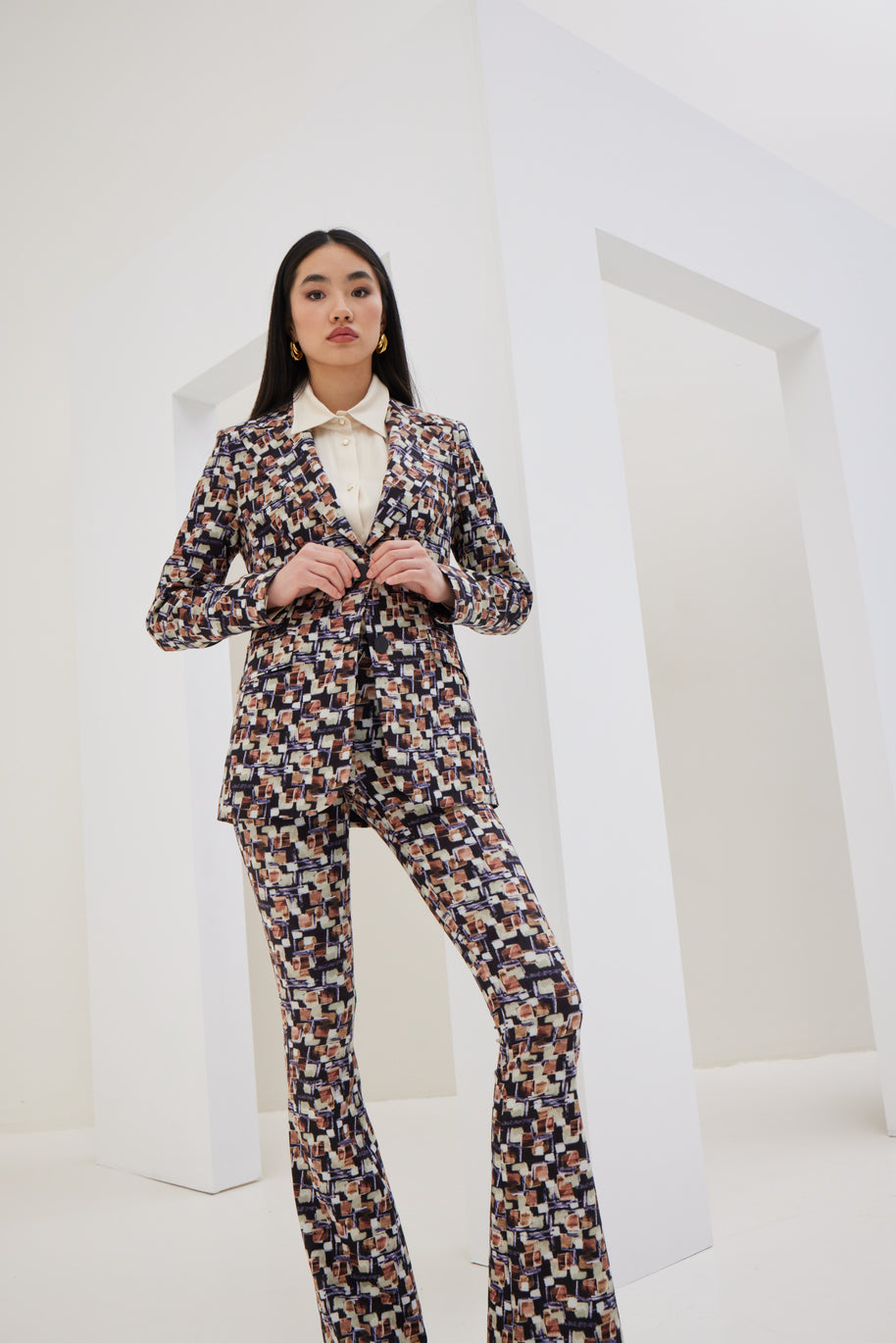 Patterned Long Jacket