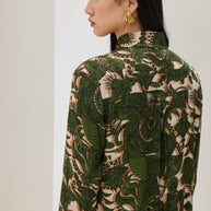Green Printed Shirt