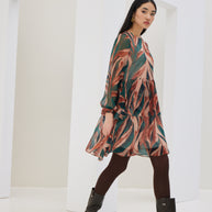 Georgette Flounce Dress