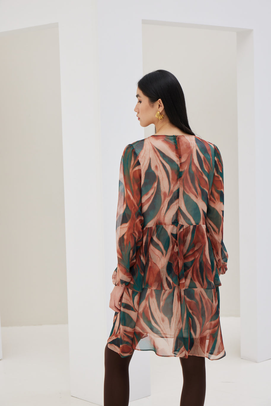 Georgette Flounce Dress
