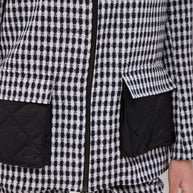 Plaid Quilted Cardigan
