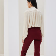 Trousers with Decorative Buttons