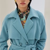 Double Breasted Coat with Belt