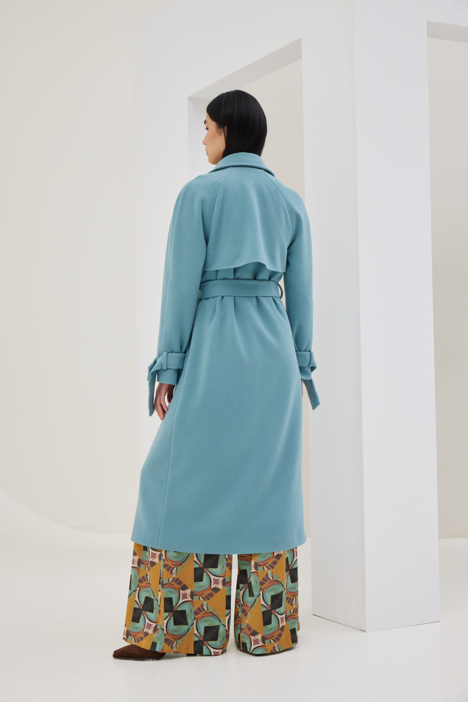 Double Breasted Coat with Belt